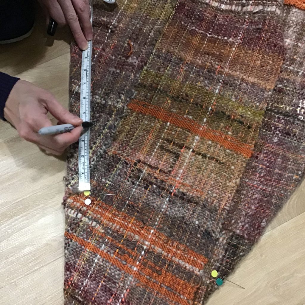 marking the armholes